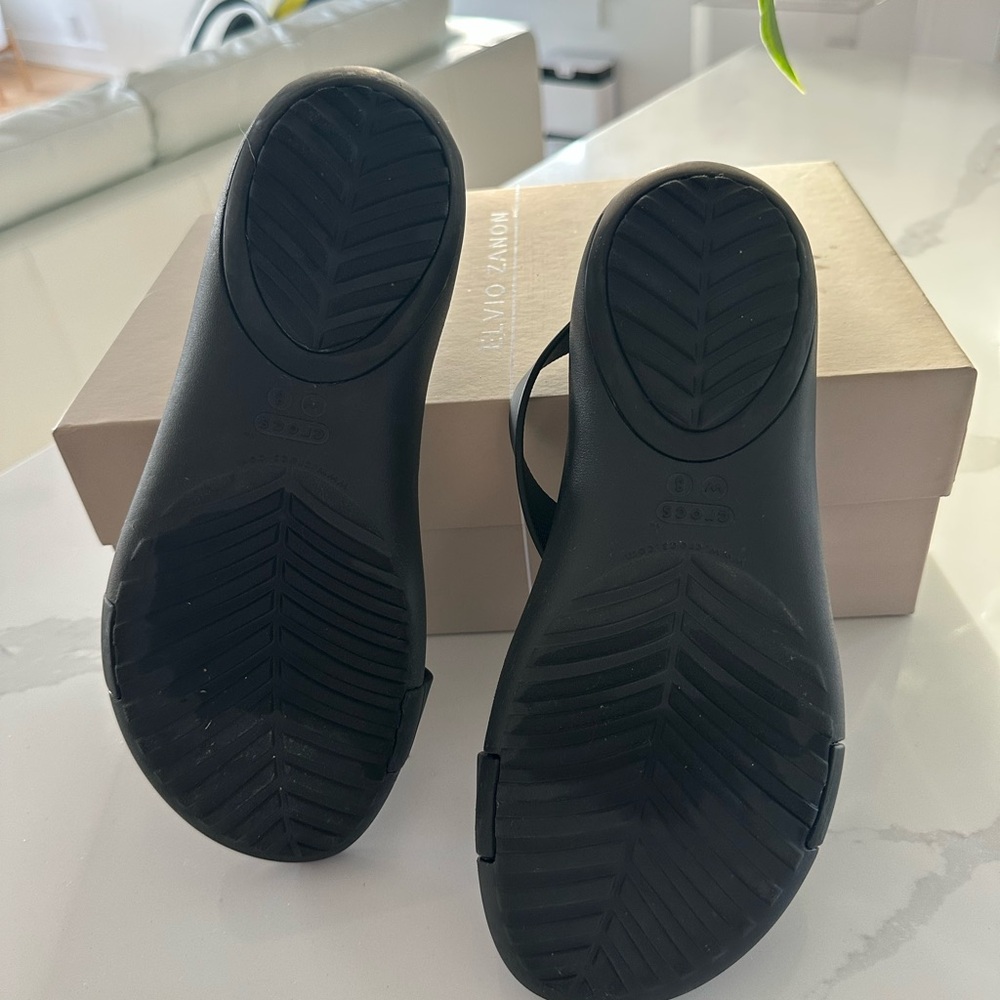 CROCS Serena Black Women's Open-Toe Slingback Sandals - Picture 7 of 11